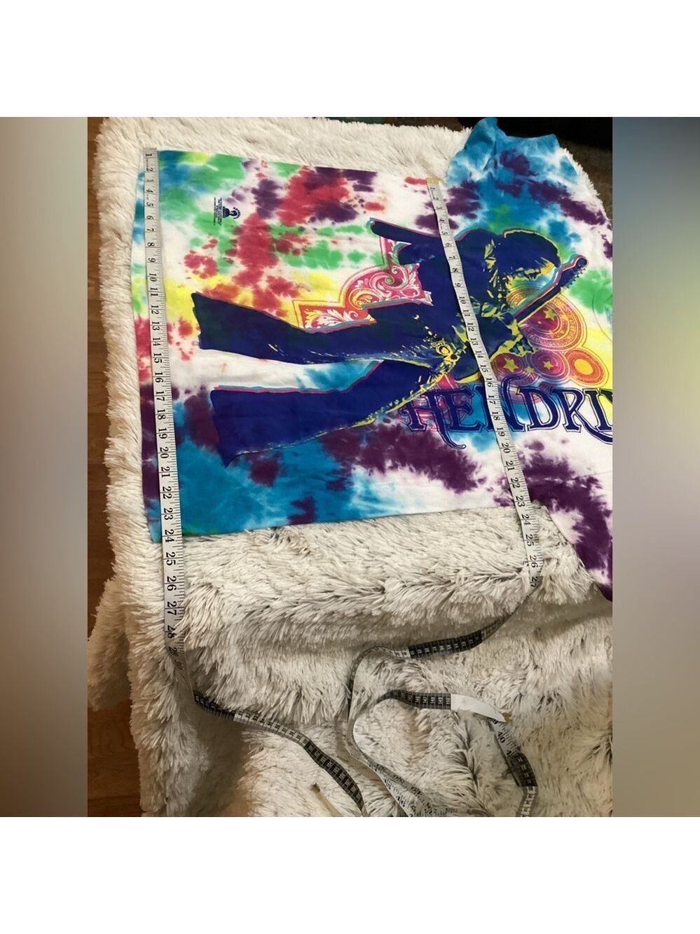 Liquid Blue tie die Jimmi Hendrix short sleeve tee shirt Men’s XL - Picture 7 of 11
